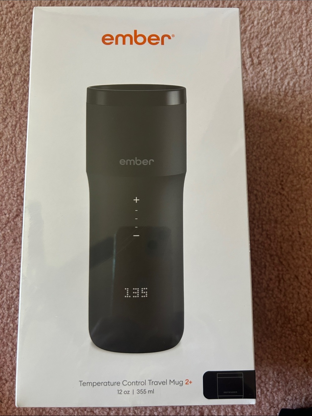 Ember Black Temperature Control Travel Mug 12 oz
